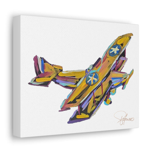 Airplane painting Canvas Gallery Wraps | Patcasso