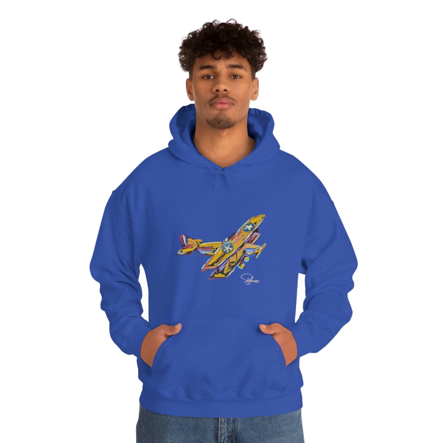 Fly High Towards Your Dreams Airplane Unisex Heavy Blend™ Hooded Sweatshirt | Patcasso