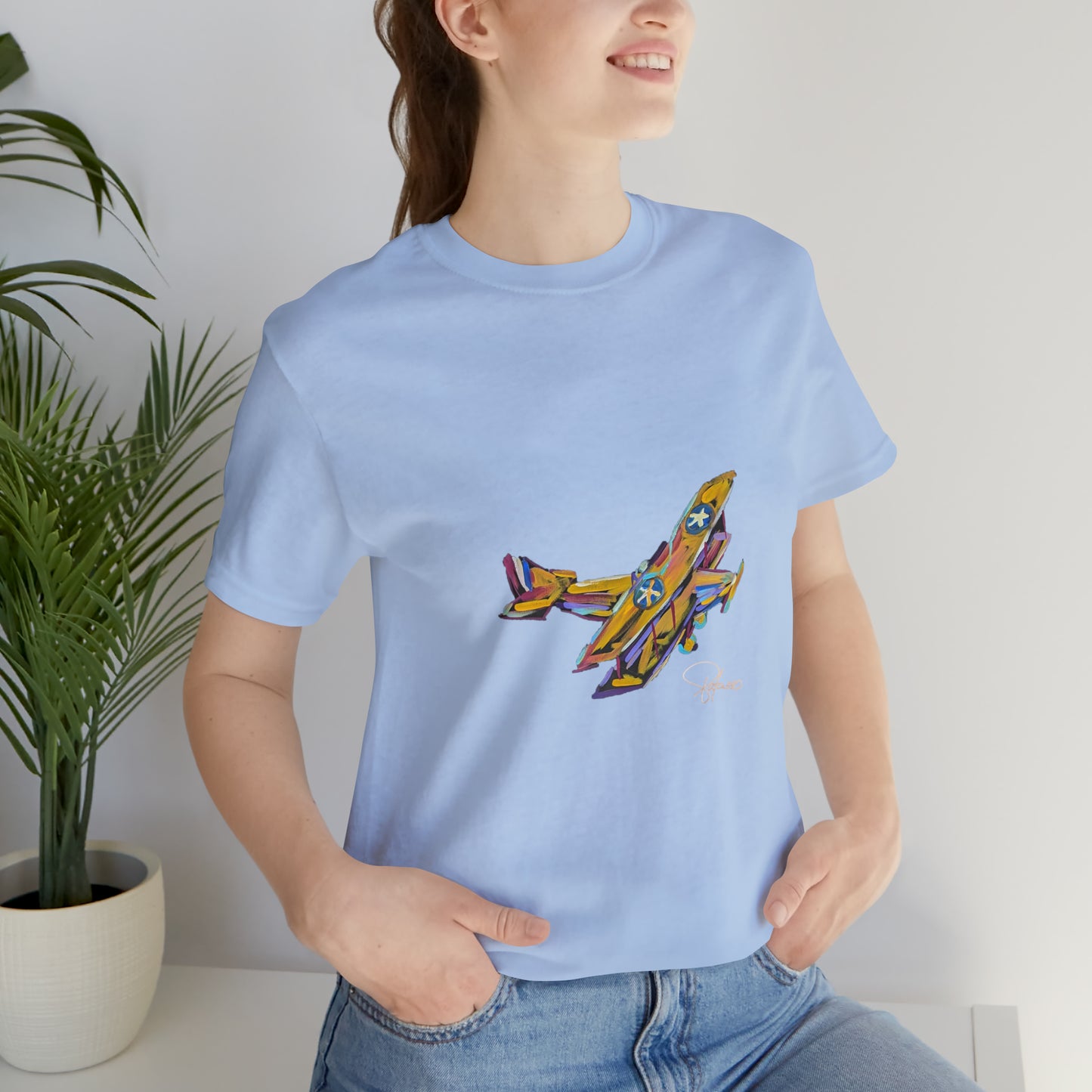 Fly High Towards Your Dreams Airplane Shirt | Inspired by my daughter and Bessie Coleman | Unisex Jersey Short Sleeve Airplane T-shirt | Patcasso