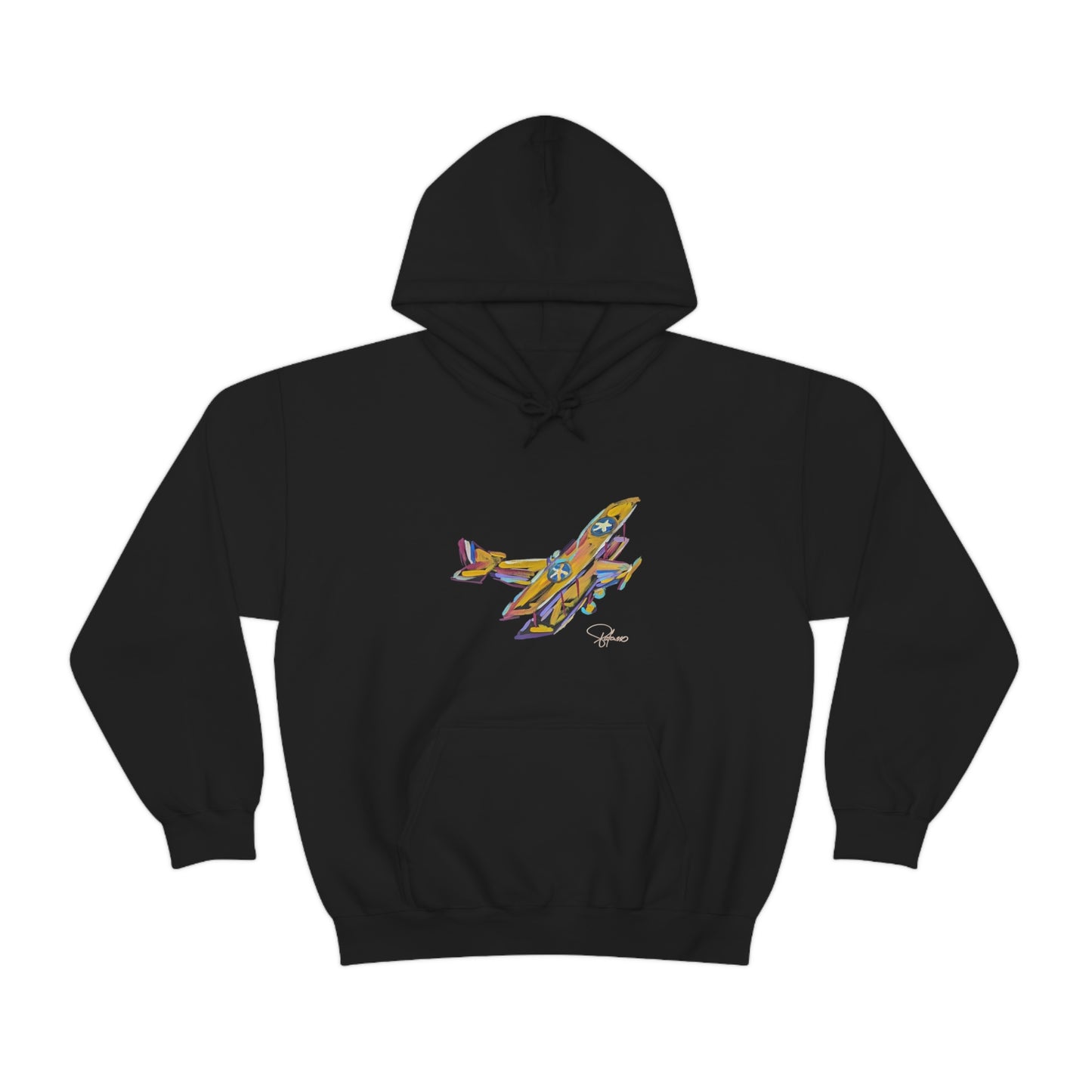 Fly High Towards Your Dreams Airplane Unisex Heavy Blend™ Hooded Sweatshirt | Patcasso