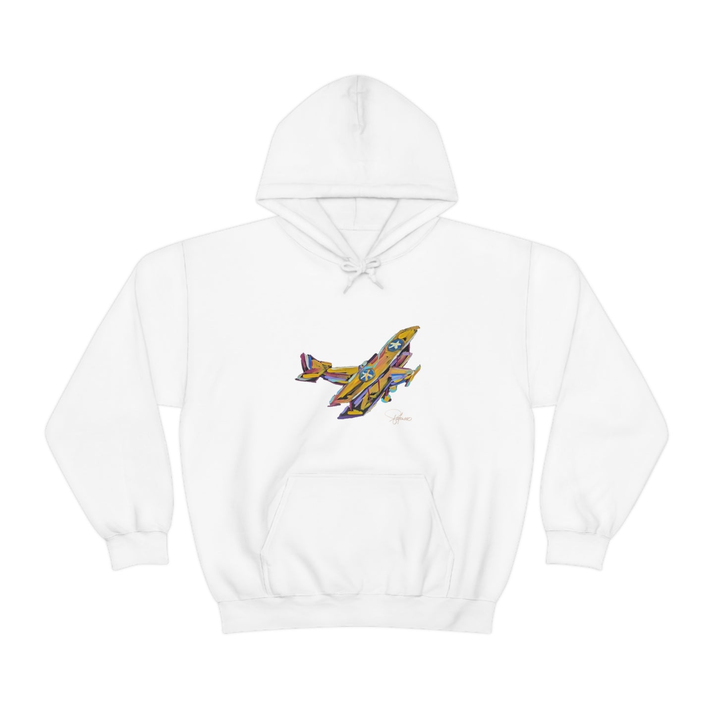 Fly High Towards Your Dreams Airplane Unisex Heavy Blend™ Hooded Sweatshirt | Patcasso