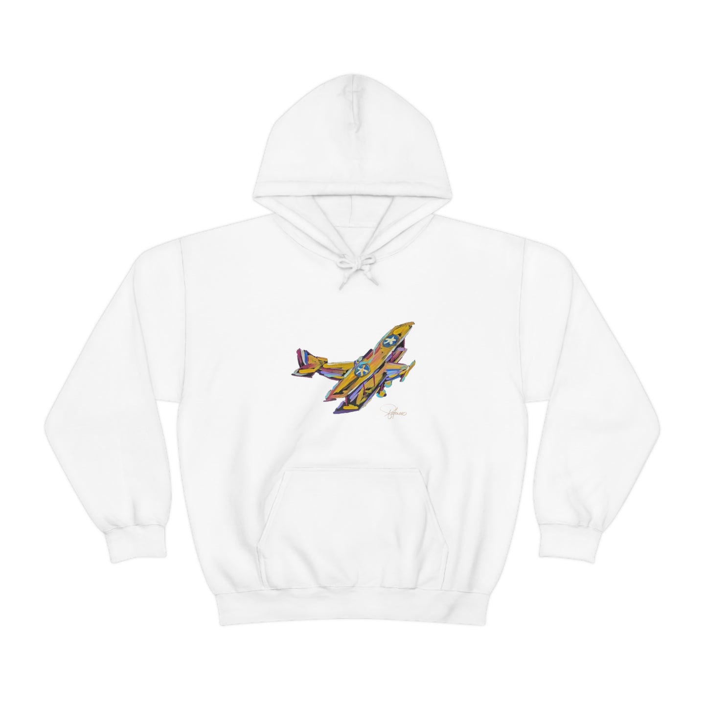 Fly High Towards Your Dreams Airplane Unisex Heavy Blend™ Hooded Sweatshirt | Patcasso