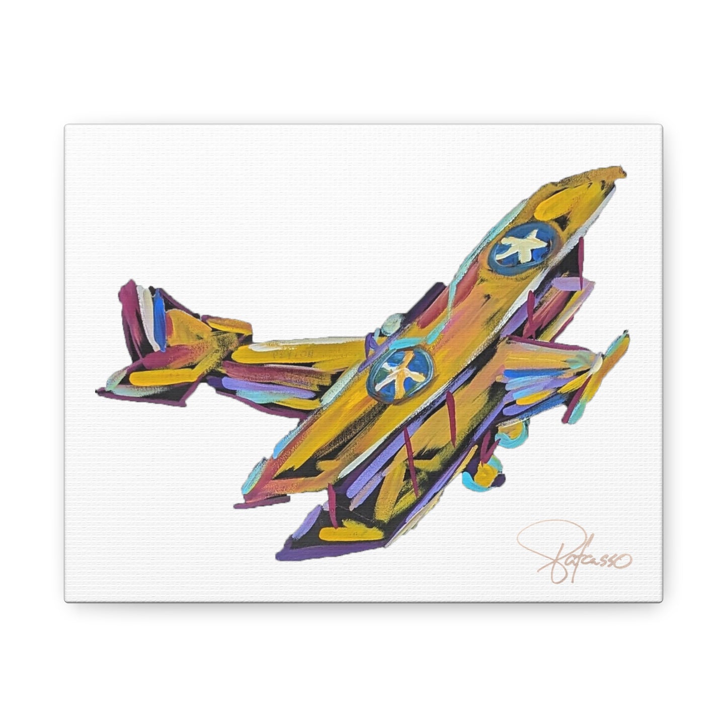 Airplane painting Canvas Gallery Wraps | Patcasso