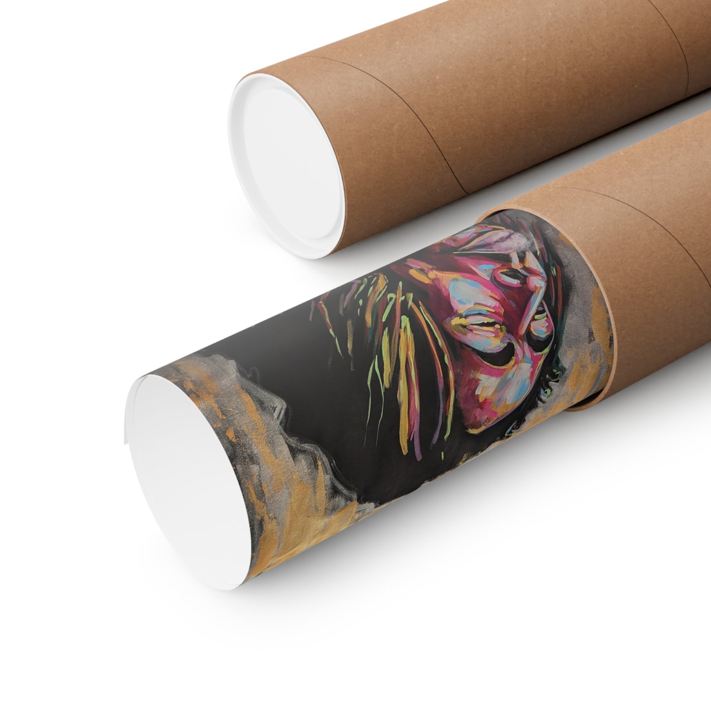 Premium Matte Vertical Posters Bob Marley Painted Portrait | Patcasso