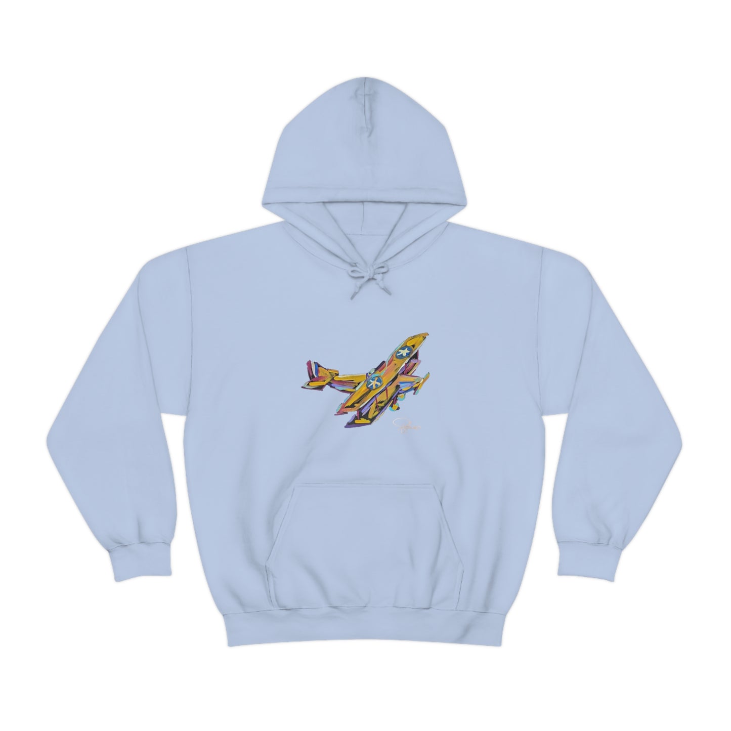 Fly High Towards Your Dreams Airplane Unisex Heavy Blend™ Hooded Sweatshirt | Patcasso