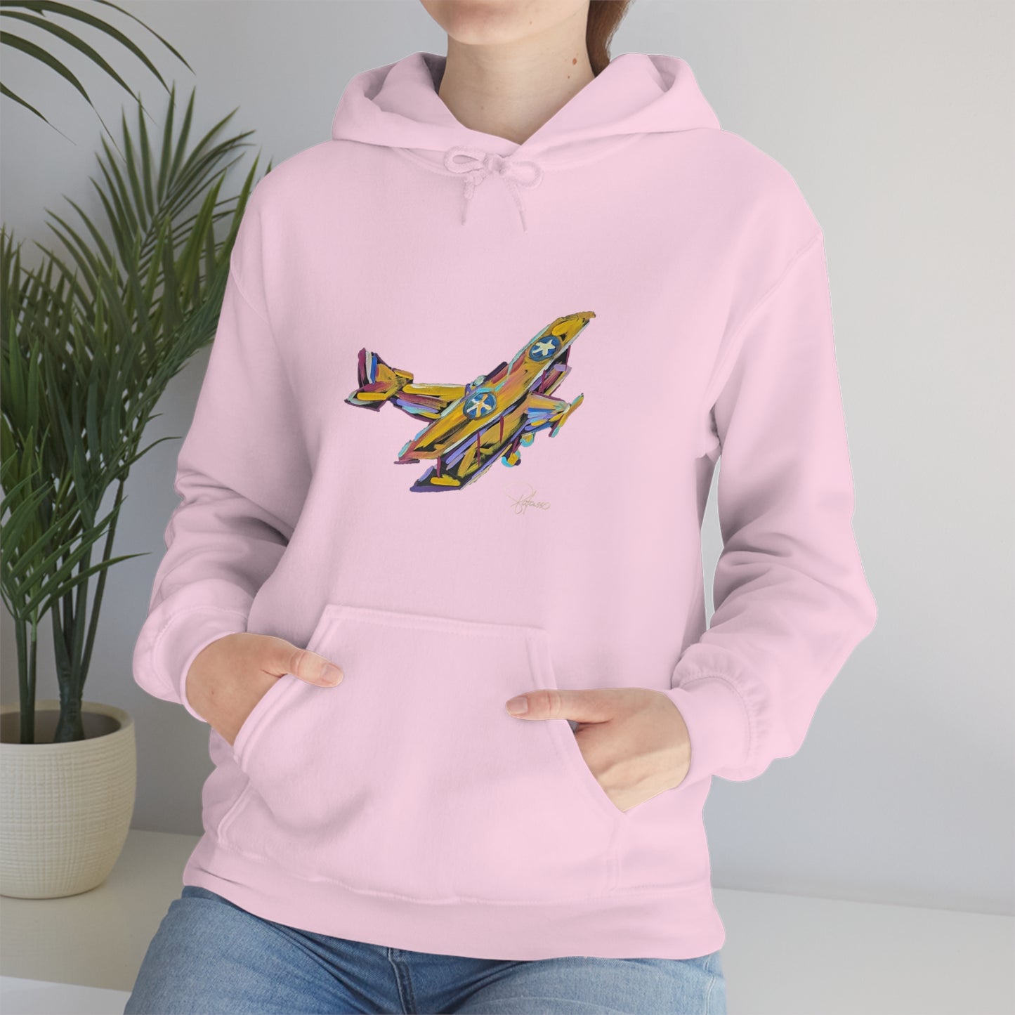 Fly High Towards Your Dreams Airplane Unisex Heavy Blend™ Hooded Sweatshirt | Patcasso