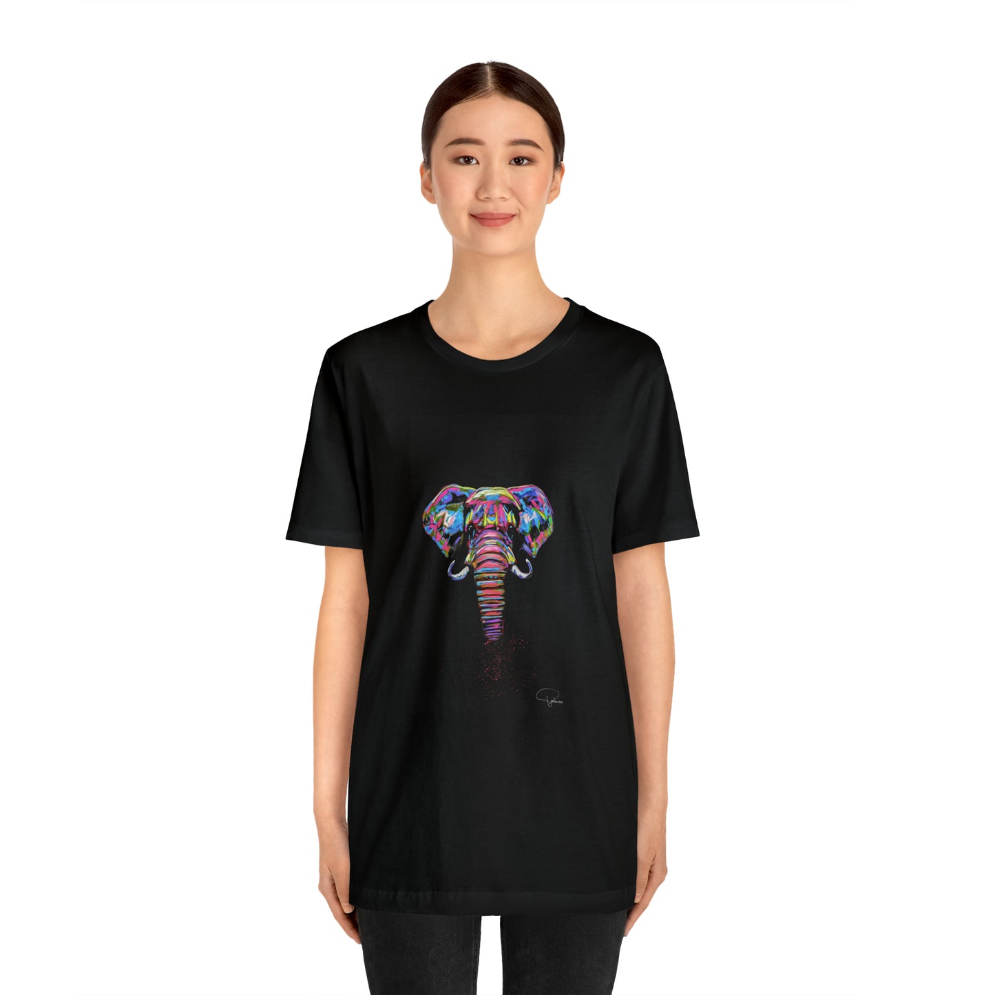 Elephant Painted Art Unisex Jersey Short Sleeve Tee | Patcasso