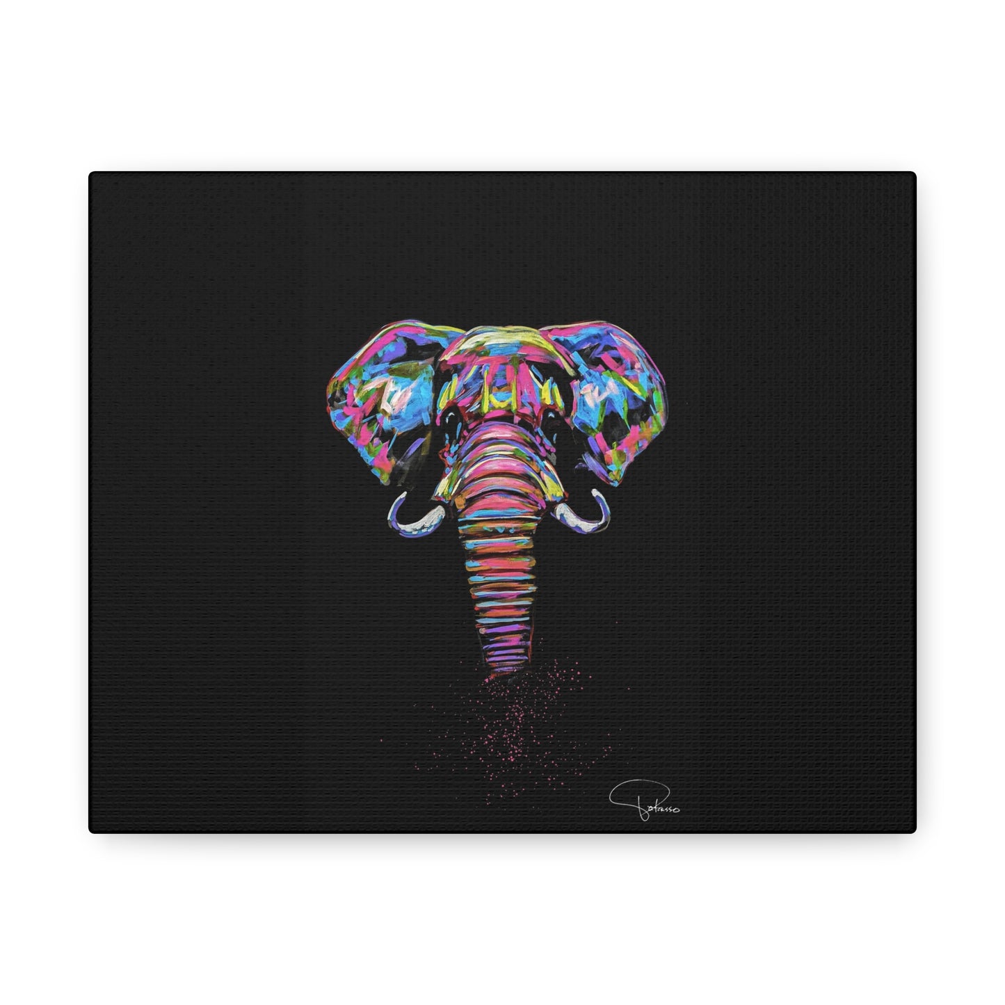 Painted Elephant Canvas Gallery Wraps | Patcasso