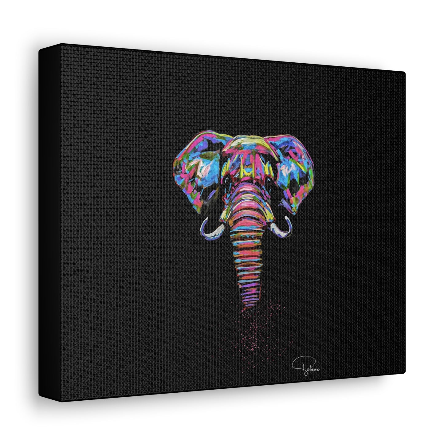 Painted Elephant Canvas Gallery Wraps | Patcasso