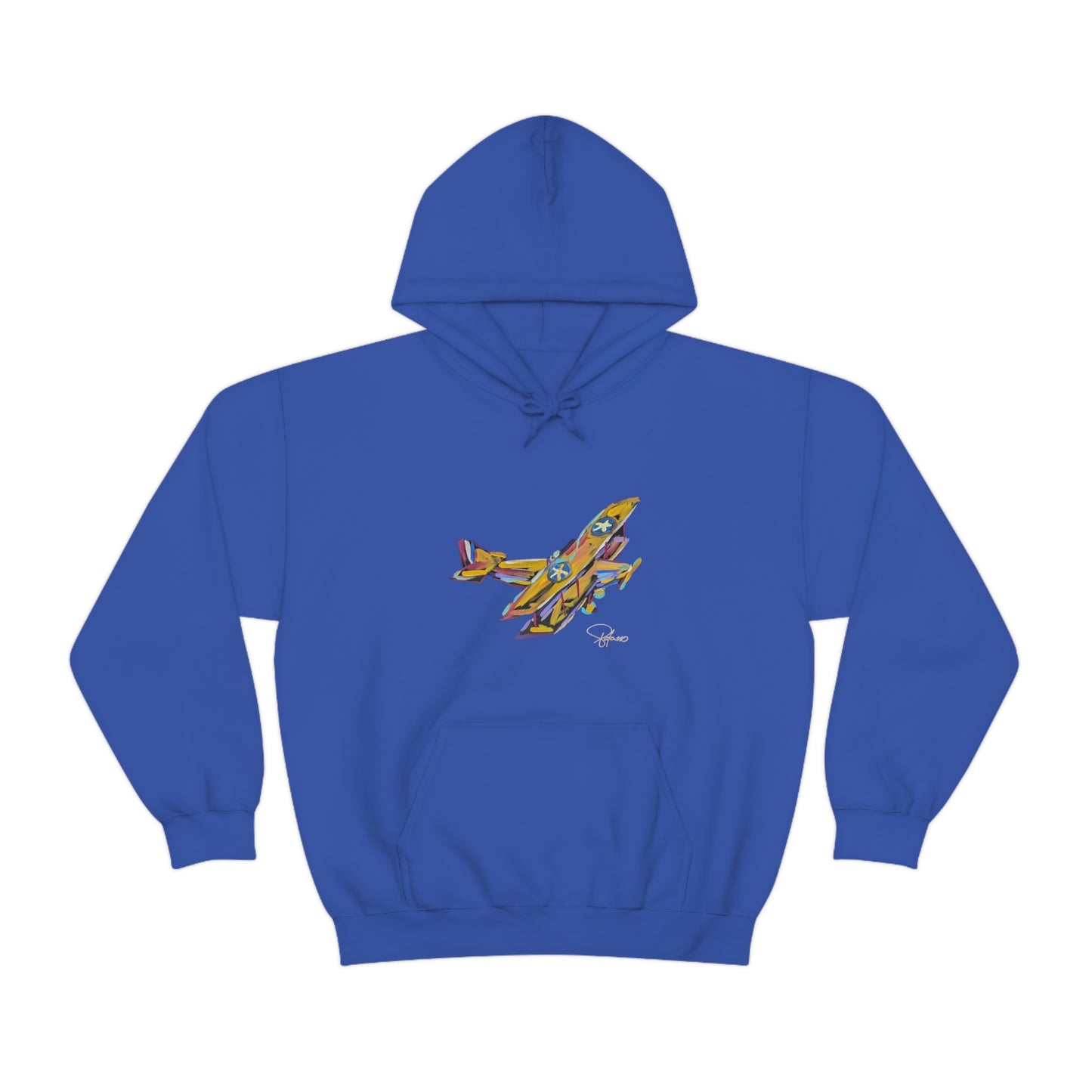 Fly High Towards Your Dreams Airplane Unisex Heavy Blend™ Hooded Sweatshirt | Patcasso