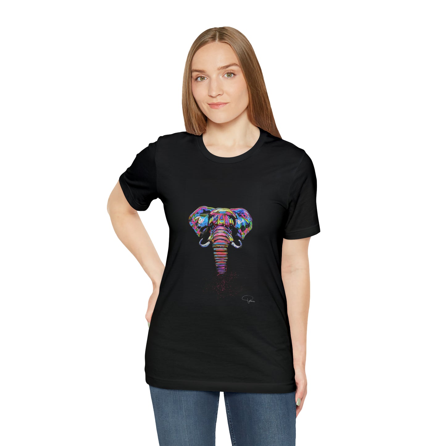 Elephant Painted Art Unisex Jersey Short Sleeve Tee | Patcasso