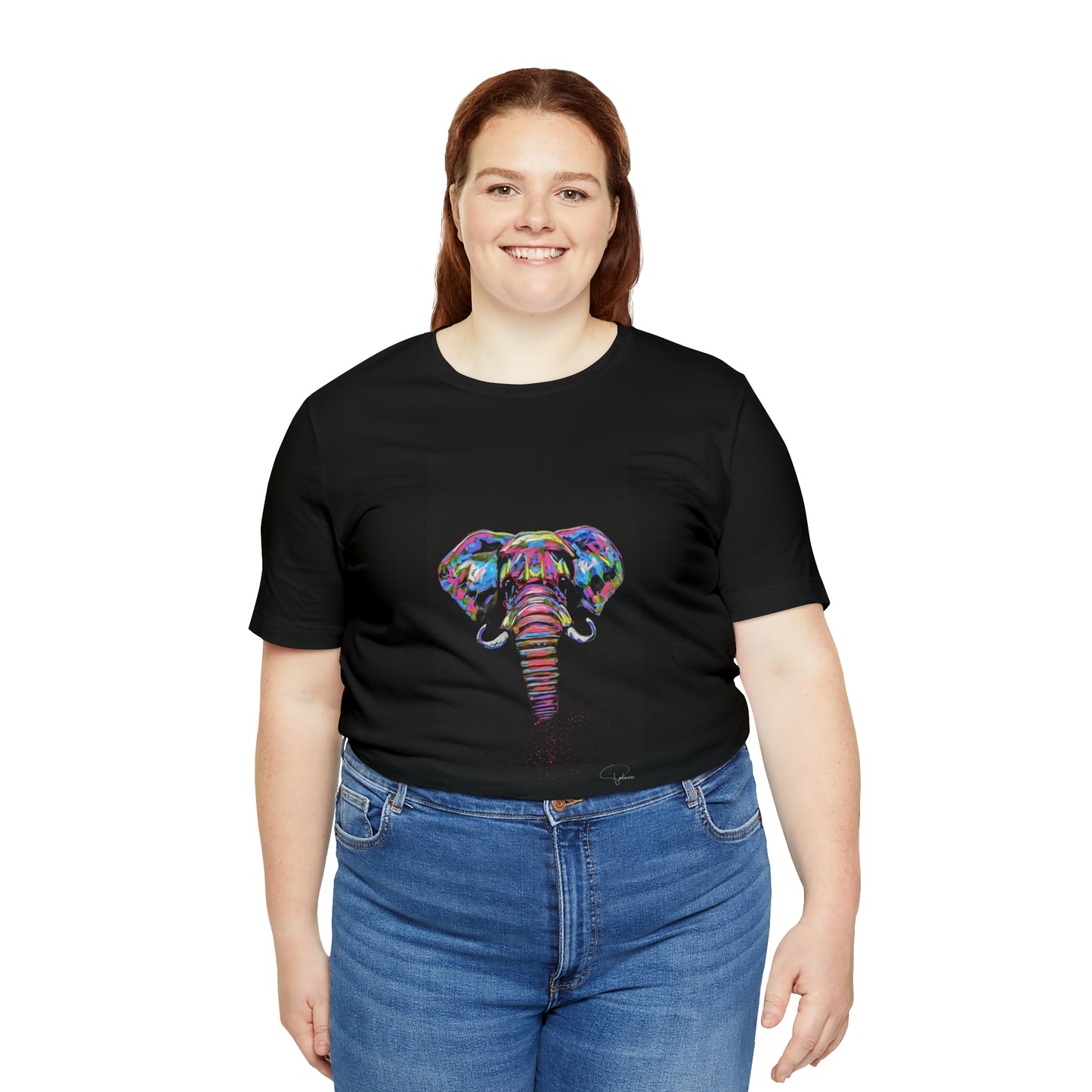 Elephant Painted Art Unisex Jersey Short Sleeve Tee | Patcasso