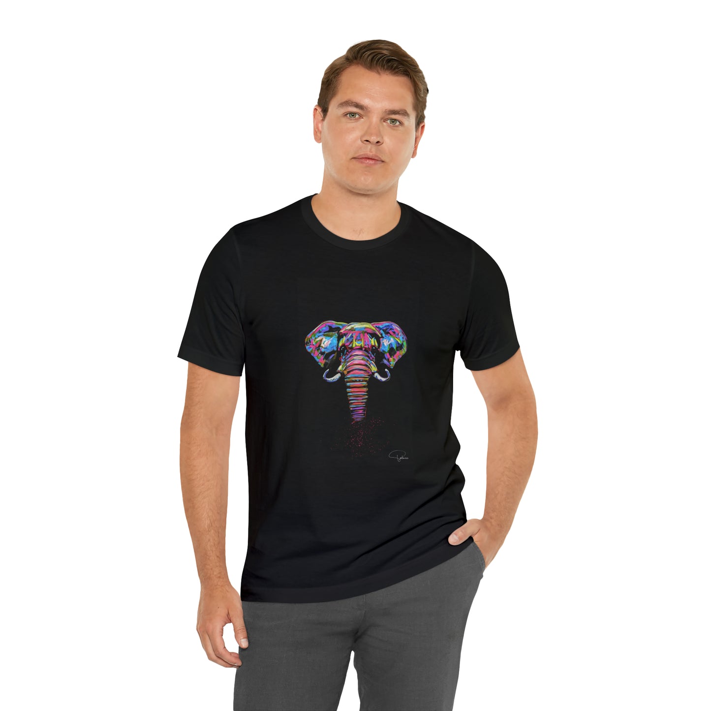 Elephant Painted Art Unisex Jersey Short Sleeve Tee | Patcasso