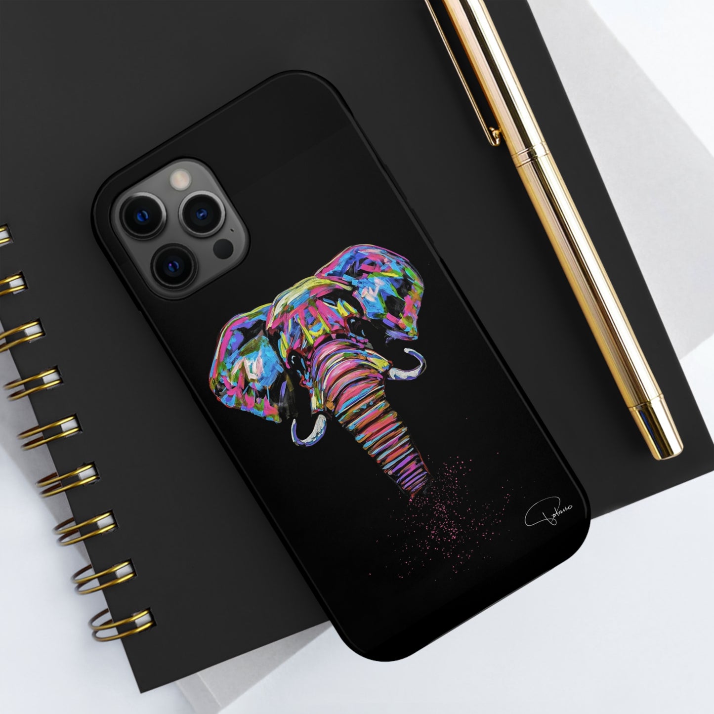 Elephant Painted Art Tough Phone Cases | Patcasso