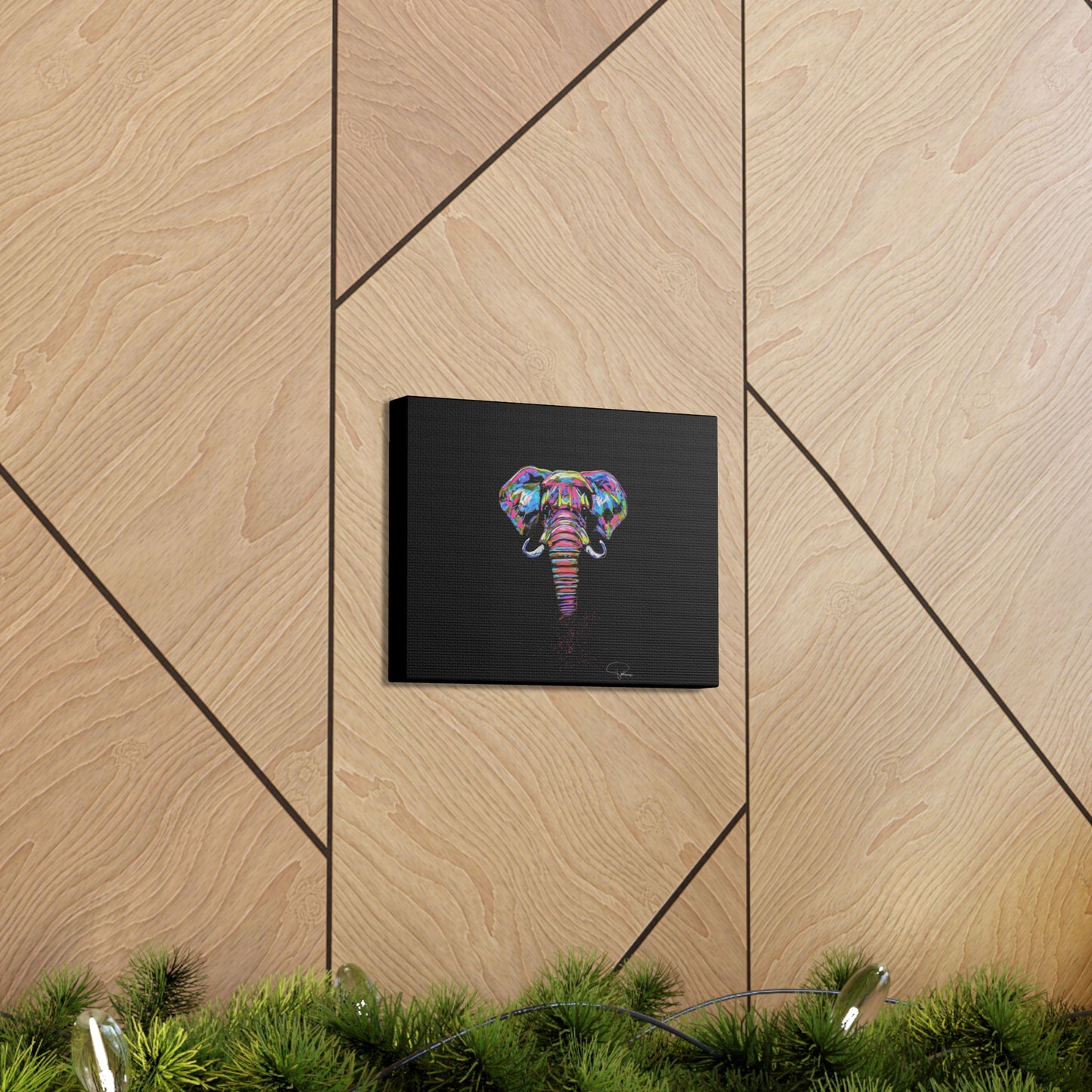 Painted Elephant Canvas Gallery Wraps | Patcasso