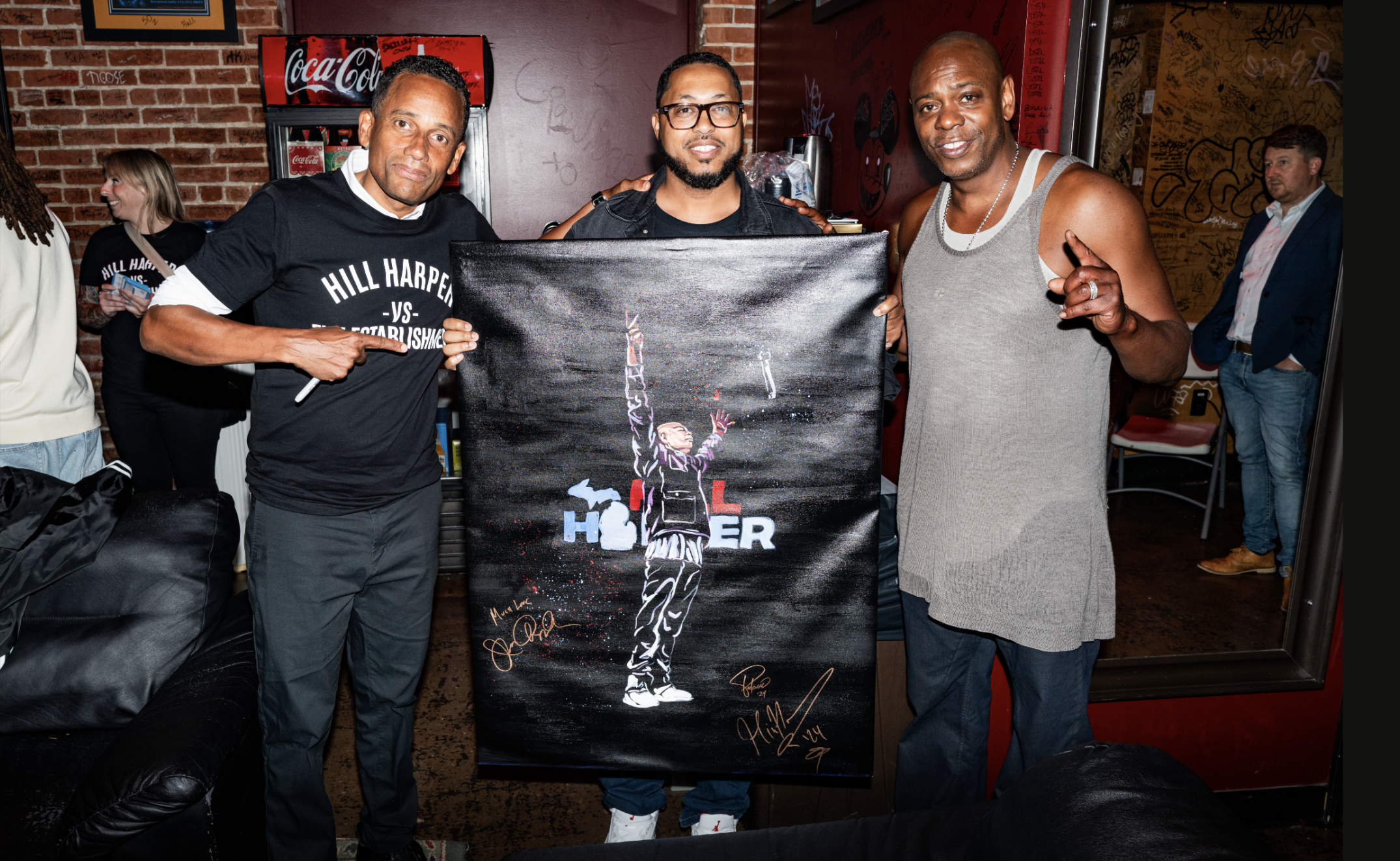 Hill Harper and Dave Chappelle
